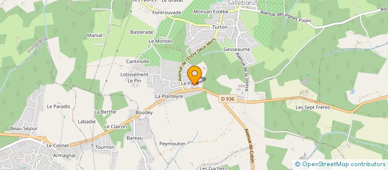 localisation de l'entreprise SCI TERRE D ENFANCE  SALLEBUF