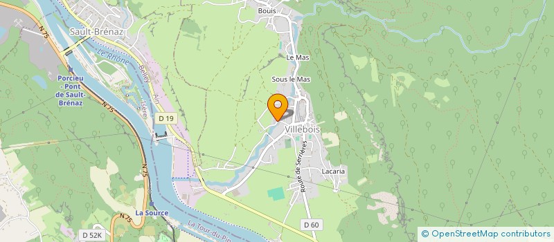 localisation de l'entreprise SCI TERRE DE BRESSE  VILLEBOIS