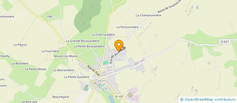 localisation de l'entreprise SCI TERRE DE LA BORDERIE à CETON