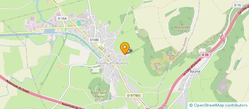 localisation de l'entreprise SCI TERRE DES GRANDS CRUS  POUILLY-EN-AUXOIS