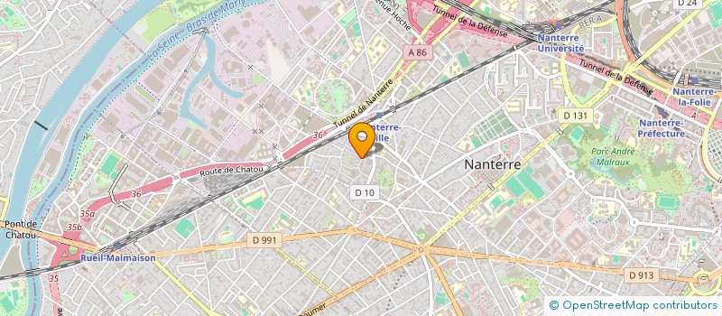 localisation de l'entreprise SCI TERRE DES HOMMES  NANTERRE