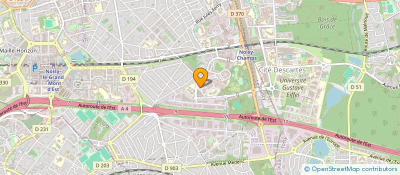 localisation de l'entreprise SCI TERRE ET CIEL à NOISY-LE-GRAND