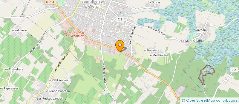 localisation de l'entreprise SCI TERRE ET MER  SAINT-PIERRE-D'OLERON