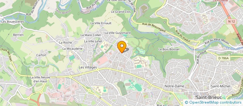 localisation de l'entreprise SCI TERRE ET MER DE BRETAGNE à SAINT-BRIEUC