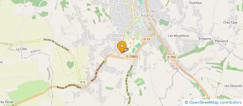 localisation de l'entreprise SCI TERRE HAPPY  RIBERAC