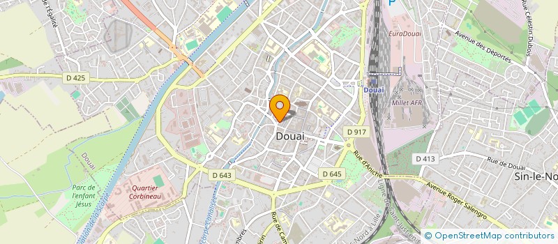 localisation de l'entreprise SCI TERRE MER à DOUAI