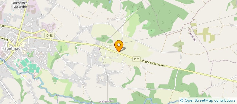 localisation de l'entreprise SCI TERRE OCEANE  HAGETMAU