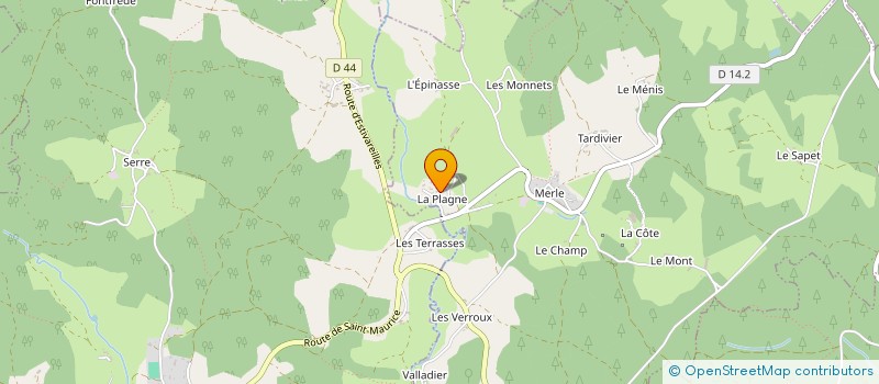 localisation de l'entreprise SCI TERRE PLATE  MERLE-LEIGNEC