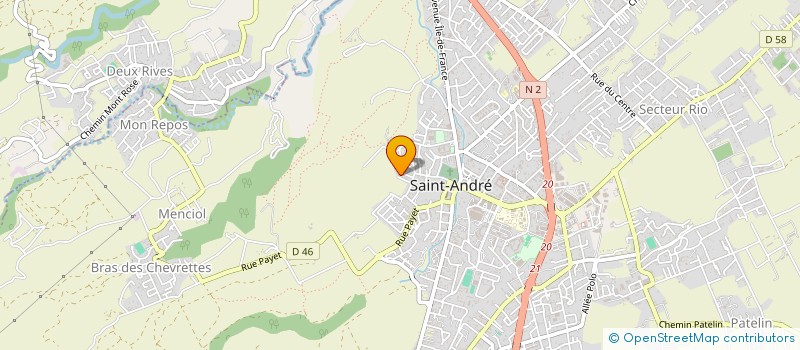 localisation de l'entreprise SCI TERRE ROUGE à SAINT-ANDRE