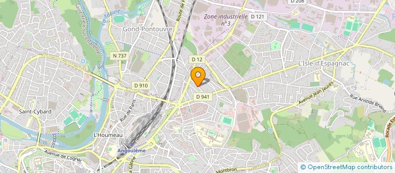 localisation de l'entreprise SCI TERRE YMA à ANGOULEME
