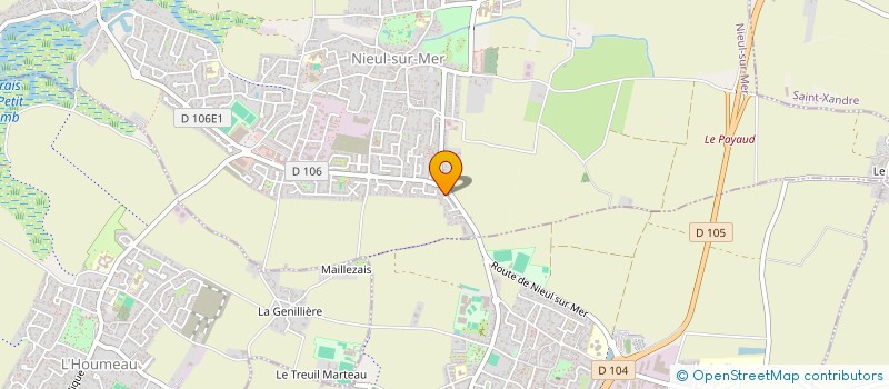 localisation de l'entreprise SCI TERREAUX - GUEGAN  NIEUL-SUR-MER