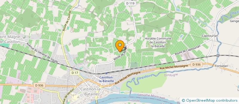 localisation de l'entreprise SCI TERRES CORSE  CASTILLON-LA-BATAILLE