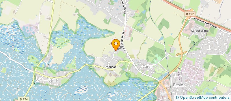 localisation de l'entreprise SCI TERRES DE JUGNAC  GUERANDE