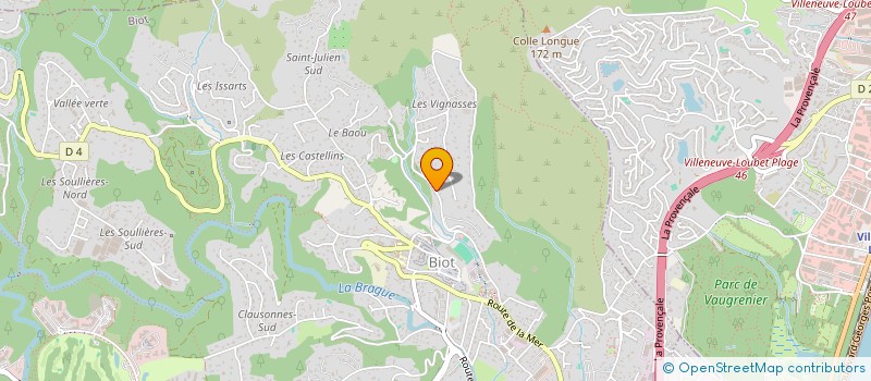 localisation de l'entreprise SCI TERRES DE PROVENCE  BIOT