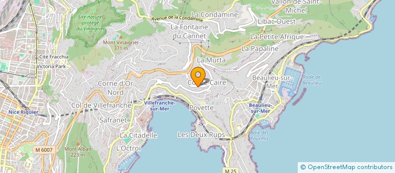 localisation de l'entreprise SCI TERRES ET PIERRES à VILLEFRANCHE-SUR-MER