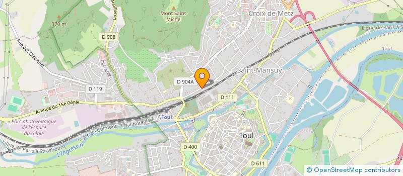 localisation de l'entreprise SCI TERRES LORRAINES  TOUL