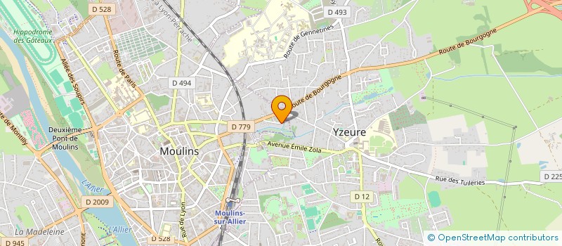 localisation de l'entreprise SCI TERRET IMMOBILIER à MOULINS