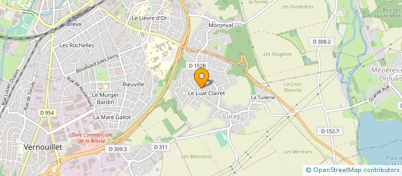 localisation de l'entreprise SCI TERRIAT à LURAY