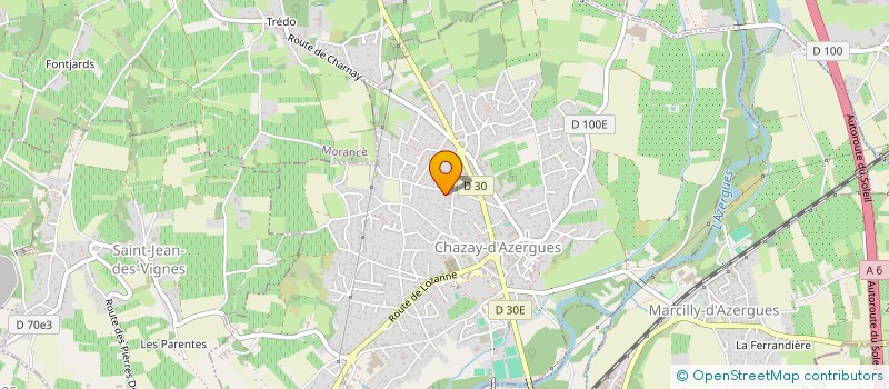 localisation de l'entreprise SCI TERRIER BELLECOUR  CHAZAY-D'AZERGUES