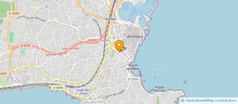 localisation de l'entreprise SCI TERRIERS à ANTIBES
