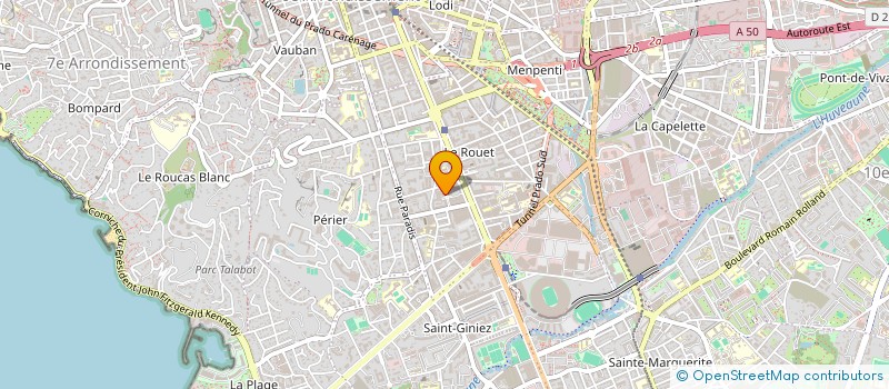 localisation de l'entreprise SCI TERRUSSE à MARSEILLE 8