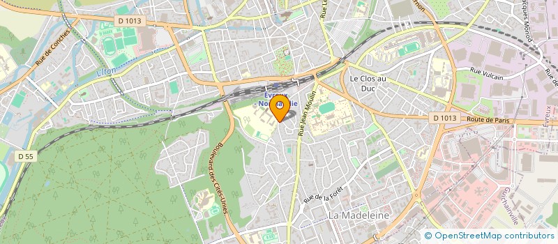 localisation de l'entreprise SCI TERRYN  EVREUX