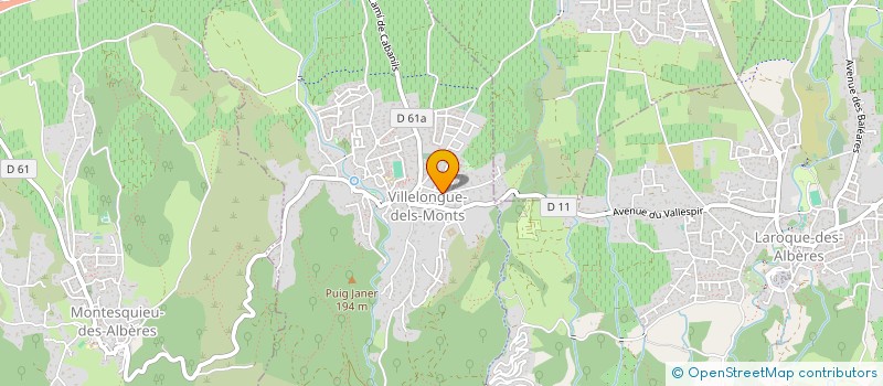 localisation de l'entreprise SCI TERSTAN IMMOBILIER  VILLELONGUE-DELS-MONTS