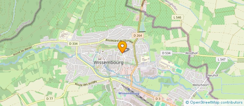 localisation de l'entreprise SCI TERY  WISSEMBOURG