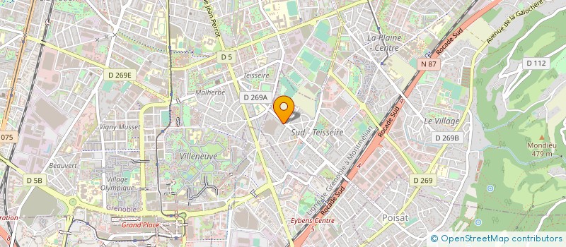 localisation de l'entreprise SCI TERZI HACENE  SAINT-MARTIN-D'HERES