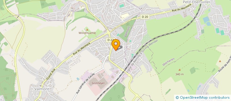 localisation de l'entreprise SCI TES PLANCHES  VALMONT