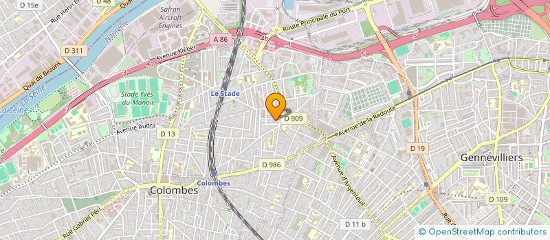 localisation de l'entreprise SCI TESFA PARISIENS  COLOMBES