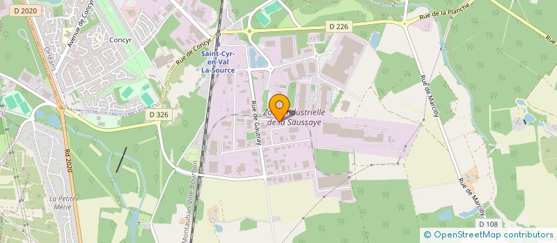 localisation de l'entreprise SCI TESLA à SAINT-CYR-EN-VAL
