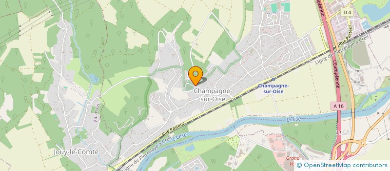 localisation de l'entreprise SCI TESLA  CHAMPAGNE-SUR-OISE