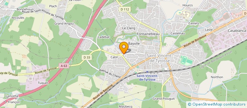 localisation de l'entreprise SCI TESMOINS à SAINT-VINCENT-DE-TYROSSE