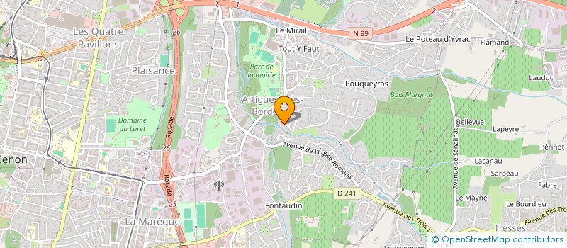 localisation de l'entreprise SCI TESORO  ARTIGUES-PRES-BORDEAUX