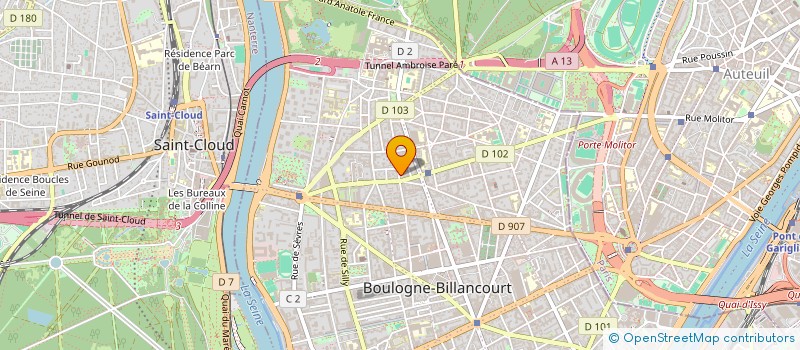 localisation de l'entreprise SCI TESS à BOULOGNE-BILLANCOURT