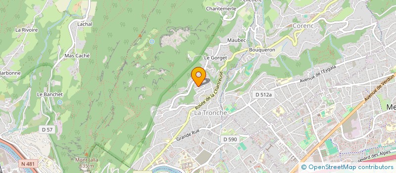 localisation de l'entreprise SCI TESS  LA TRONCHE