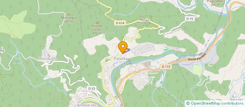 localisation de l'entreprise SCI TESS  AMELIE-LES-BAINS-PALALDA