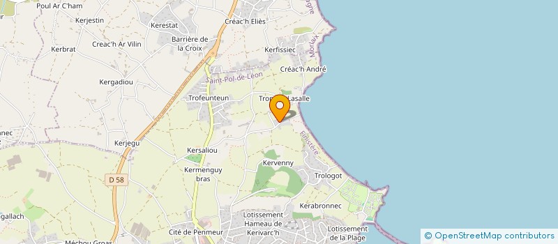 localisation de l'entreprise SCI TESS IMMOBILIER  SAINT-POL-DE-LEON