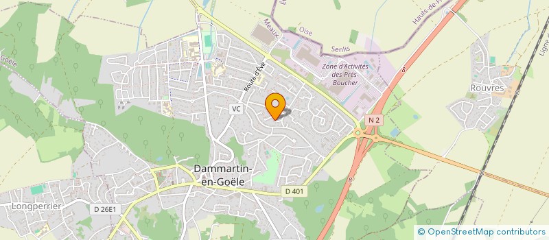 localisation de l'entreprise SCI TESSALINE  DAMMARTIN-EN-GOELE