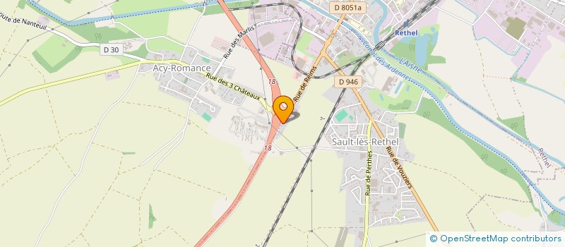 localisation de l'entreprise SCI TESSAM  SAULT-LES-RETHEL