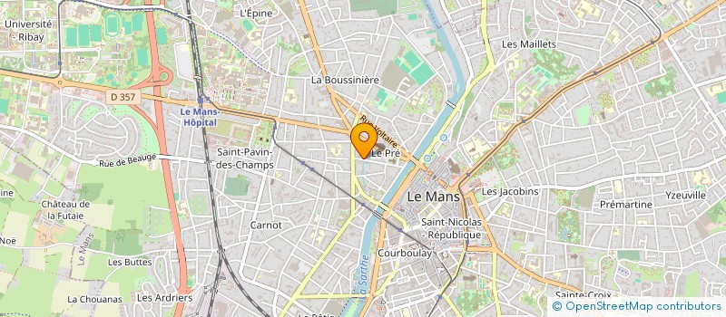 localisation de l'entreprise SCI TESSE PINCON  LE MANS