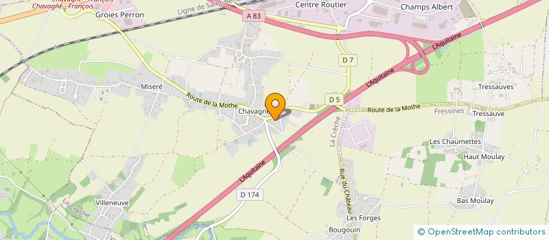 localisation de l'entreprise SCI TESSEREAU  LA CRECHE