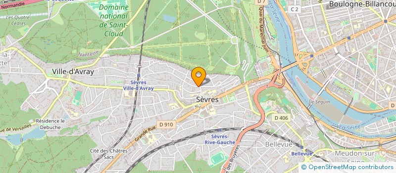 localisation de l'entreprise SCI TESSIER à SEVRES