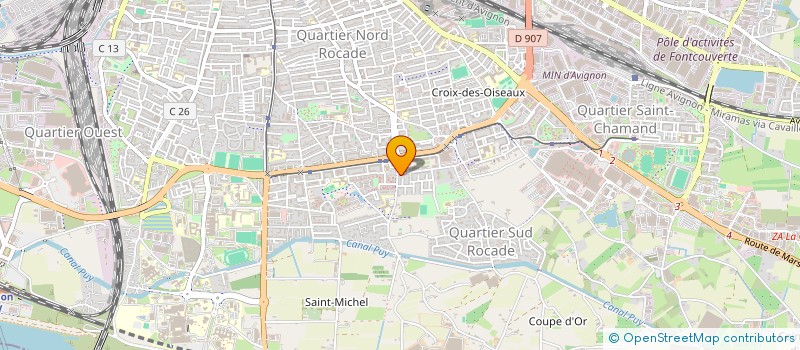 localisation de l'entreprise SCI TESSIM  AVIGNON