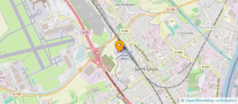 localisation de l'entreprise SCI TESSOR  SAINT-LOUIS