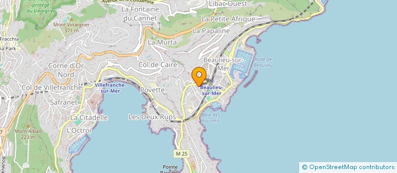 localisation de l'entreprise SCI TESTA à BEAULIEU-SUR-MER
