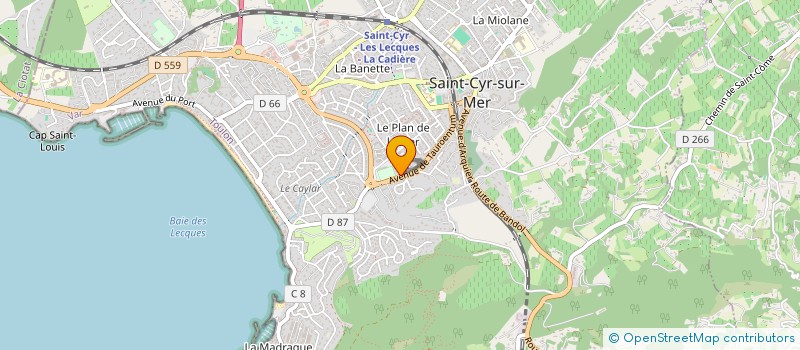 localisation de l'entreprise SCI TESTA ACALET à SAINT-CYR-SUR-MER