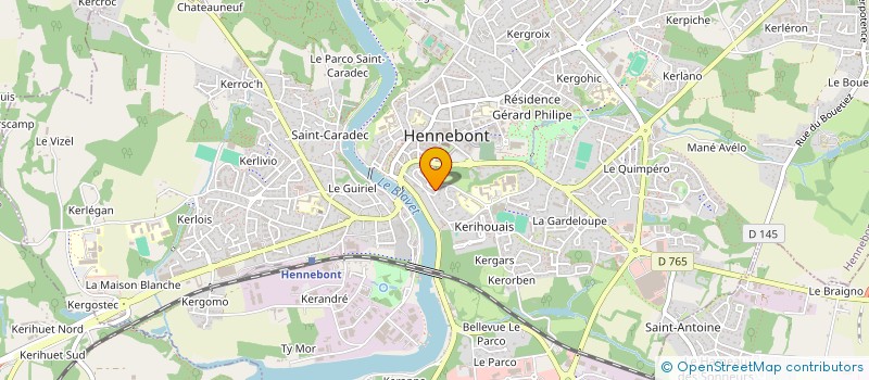 localisation de l'entreprise SCI TESTE LORIENT  HENNEBONT