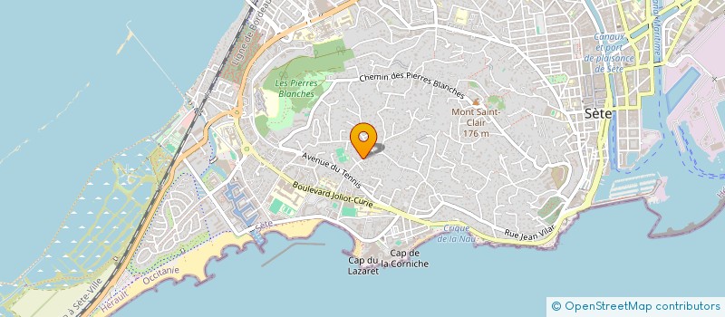 localisation de l'entreprise SCI TESTIMLU  SETE